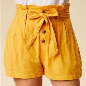 Mustard Yellow Altar’d State Shorts